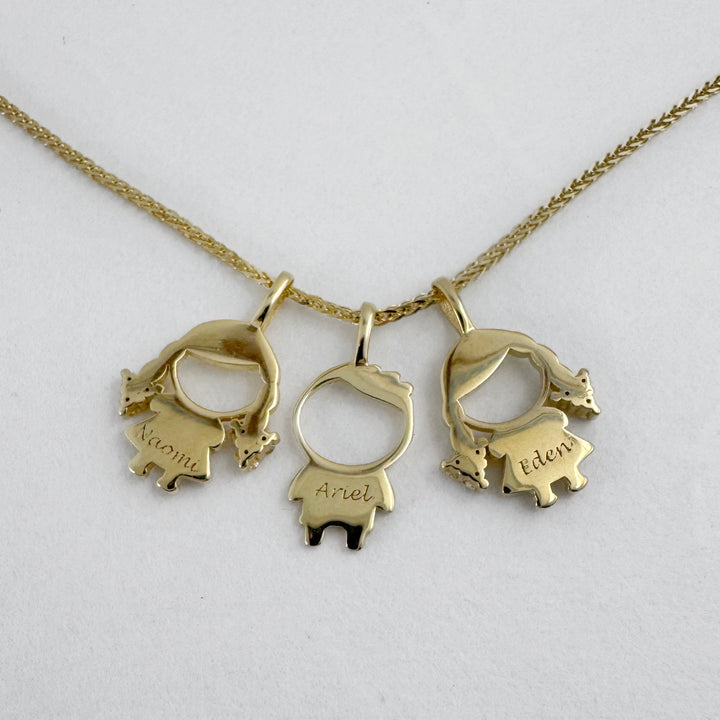 תליון טביעת אצבע ילדה