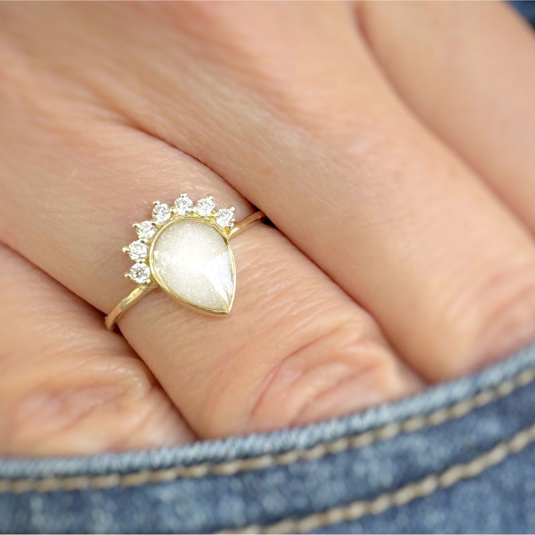 טבעת חלב אם ספיר